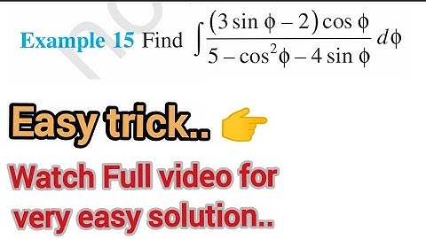 Example 15 || Class 12th || Chapter 7 || Integrals || Interigation || NCERT Solution || Easy trick