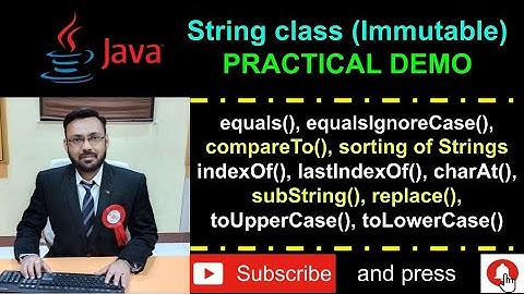 String class in Java - Immutable & final class - Practical Demonstration with explanation