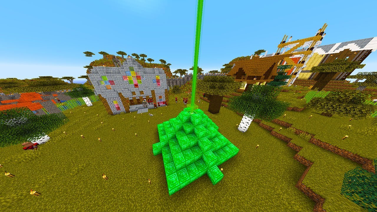 BEACON MET ALLEEN MAAR EMERALD BLOCKS IN MINECRAFT!! YouTube