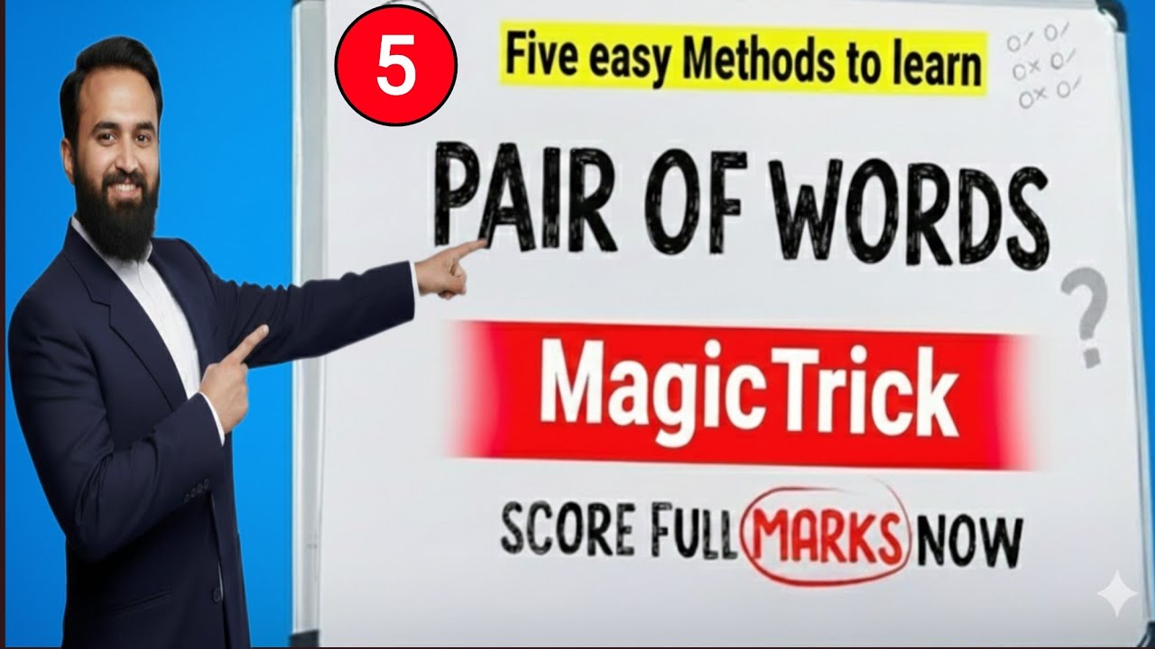 5 Easy Methods to Learn Pair of Words | English Vocabulary Tips ...