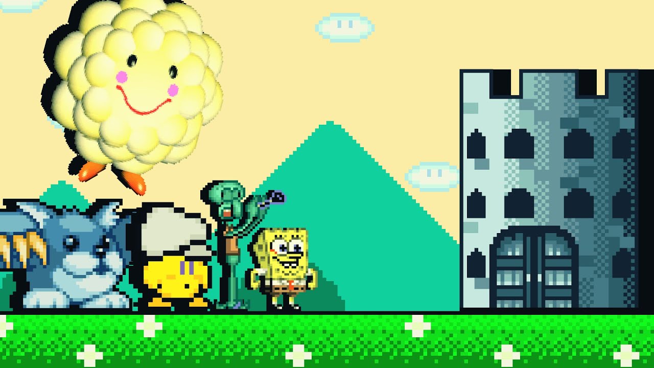 Dillion, Spongebob, Squidward, & more vs Castle. (Spriterz Castle Calamity Entry)