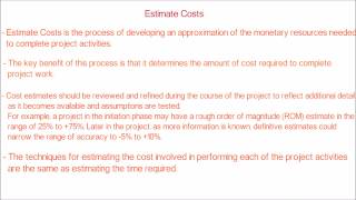 51. PMP | How to estimate project cost with example