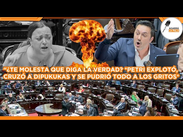 PETRI EXPLOTÓ, CRUZÓ A DIPUTADOS KUKAS Y SE PUDRIÓ TODO A LOS GRITOS EN CONGRESO: "DUELE LA VERDAD"