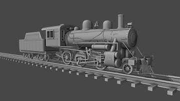 GW&B 2-6-0 Walschaerts valve gear animation