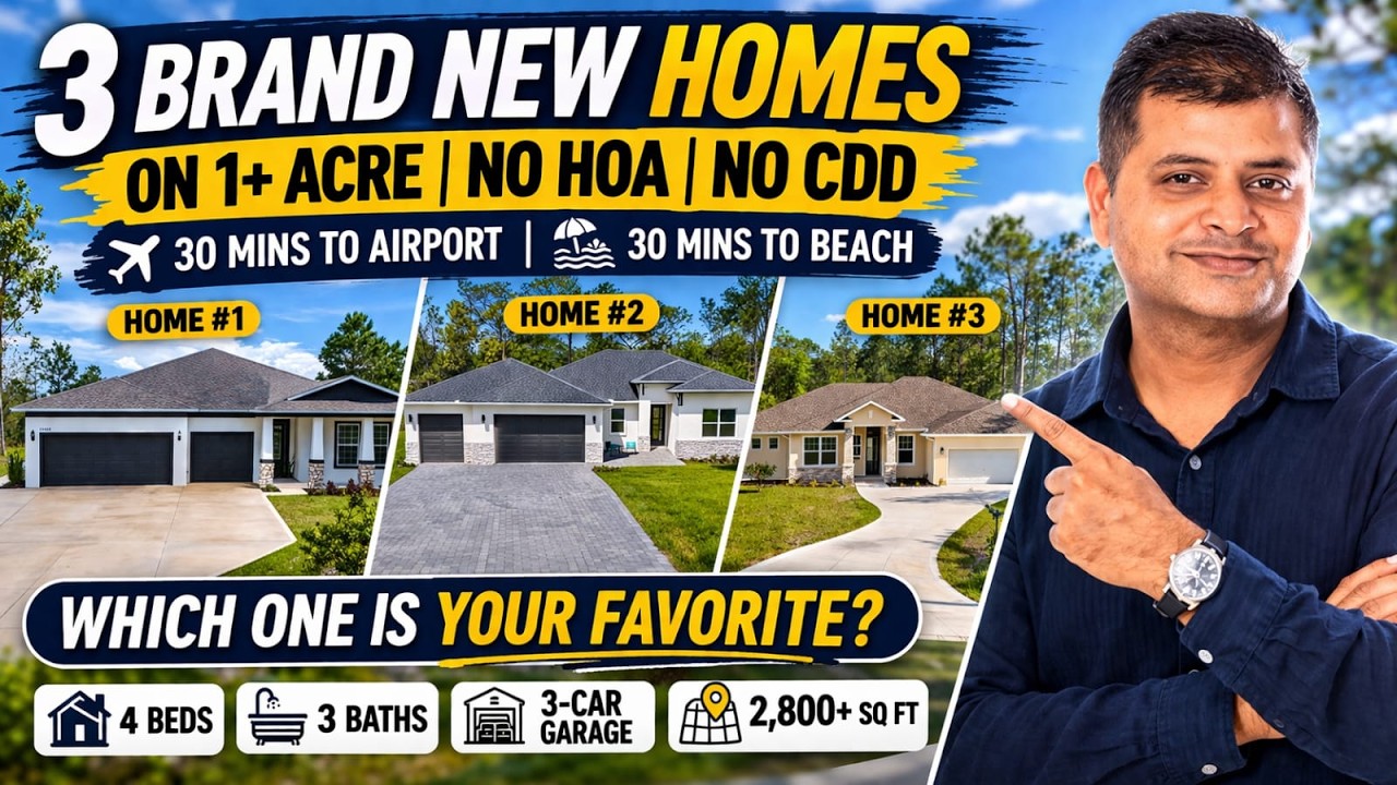 Stop Paying HOA! CDD! 3 Homes on Acreage Near Orlando