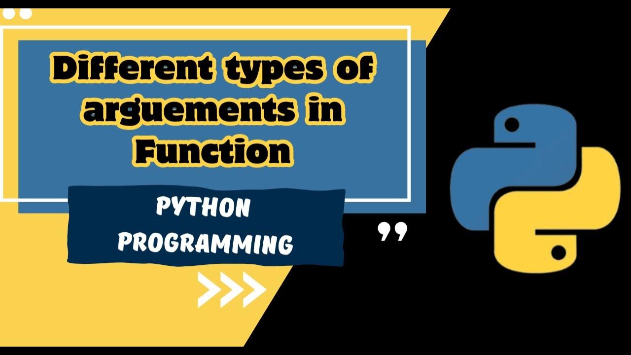 Function Part 2 |Different types of arguments | Example programs ...
