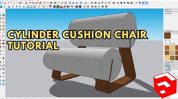 SKETCHUP BEGINNER TUTORIAL HOW TO MAKE A CYLINDER CUSHION CHAIR