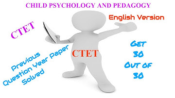 CTET CDP FEB 2016 Question Paper Solved in English