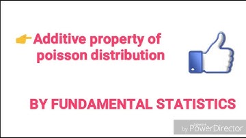 Additive property of poisson distribution..