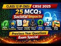 Class 12 IP (065) | 25 MCQ Previous Year Questions | Societal Impacts | CBSE Board 2025