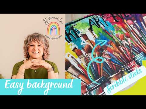 Scribble stick play art journal play