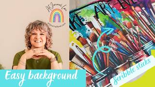 Scribble stick play art journal play