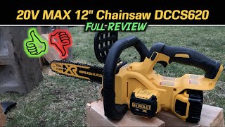 DeWalt 20-Volt MAX 12 in. Chainsaw DCCS620 - REVIEW & DEMO - My Little WORKPONY!