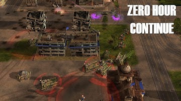 Generals Zero Hour Continue V2.0 Beta - China Tank General vs Hard AI / Fighting In The City
