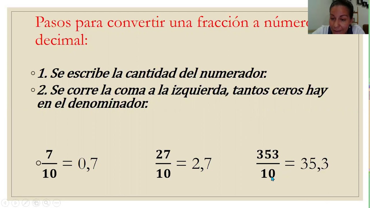 Fracción Decimal Youtube