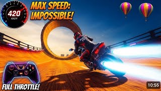 🏍️⚡ GT Bike Race - 420 KM/H IMPOSSIBLE MAX SPEED! | Mega Loop Challenge screenshot 4