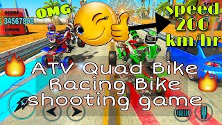 ATV QUAD BIKE: Bike shooting game || shooting game || Bike racing screenshot 4