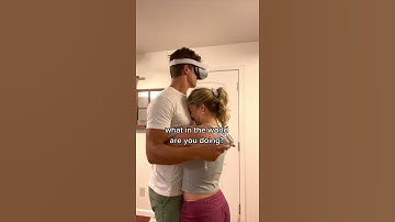 Thumbnail of giving my husband a hug in the middle of his game #shorts