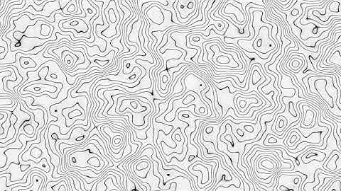 1 Hour of White Abstract Height Map Pattern Loop Animation  || #abstract #loops  #smartphone