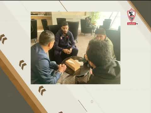 عبد الواحد السيد يعلق على زيارة يامن بن زكري ووسام العابدي لبعثة الزمالك في تونس التالتة يمين