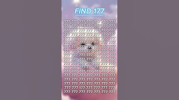 Challenge yourself to FIND 177 in 5sec #pick #your #brain #puzzle #gaming #funny #dop2 #gameplay
