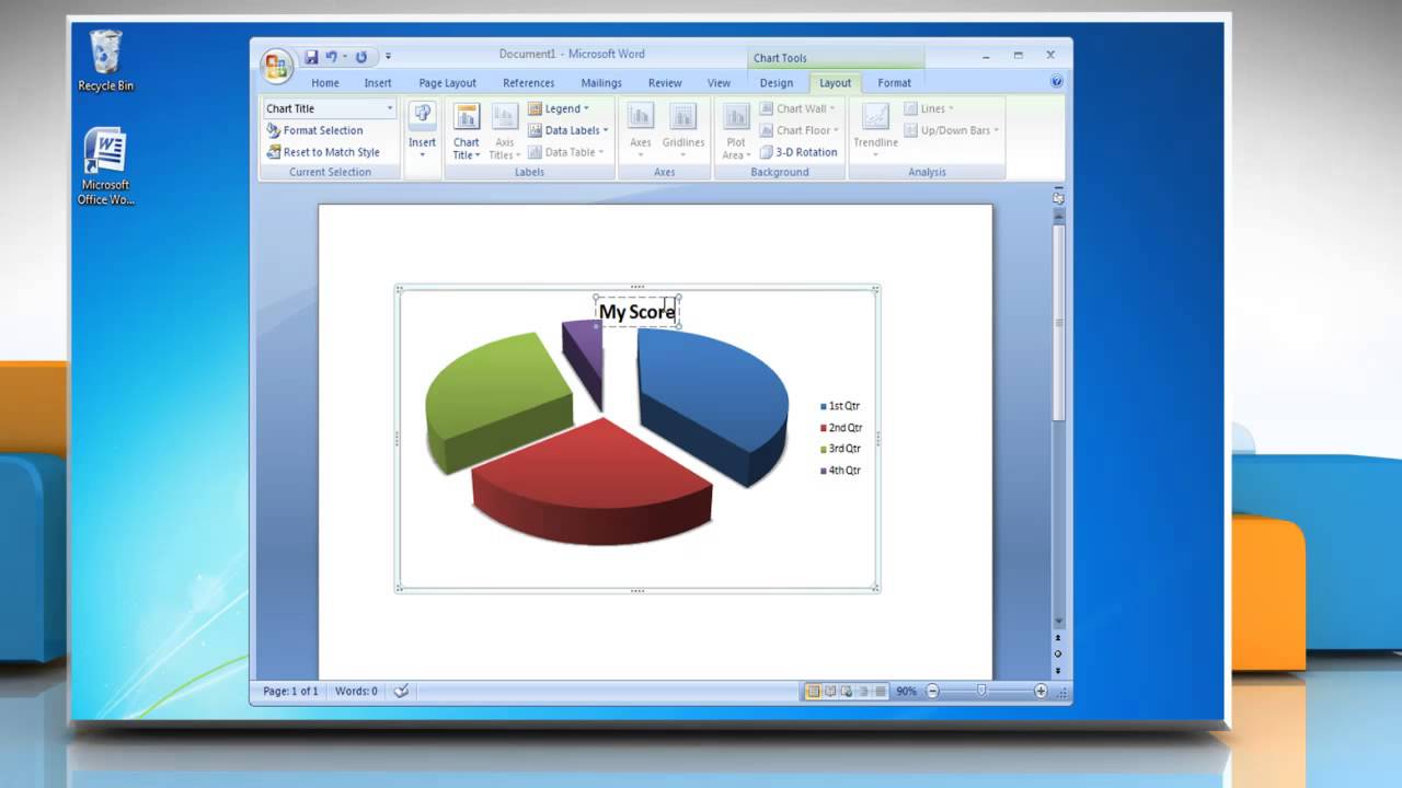 How To Insert Chart In Word From Excel