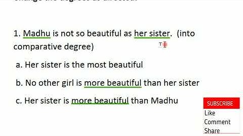 Degrees of Comparison test 004 with explanation in telugu I AP DSC SGT TET SA