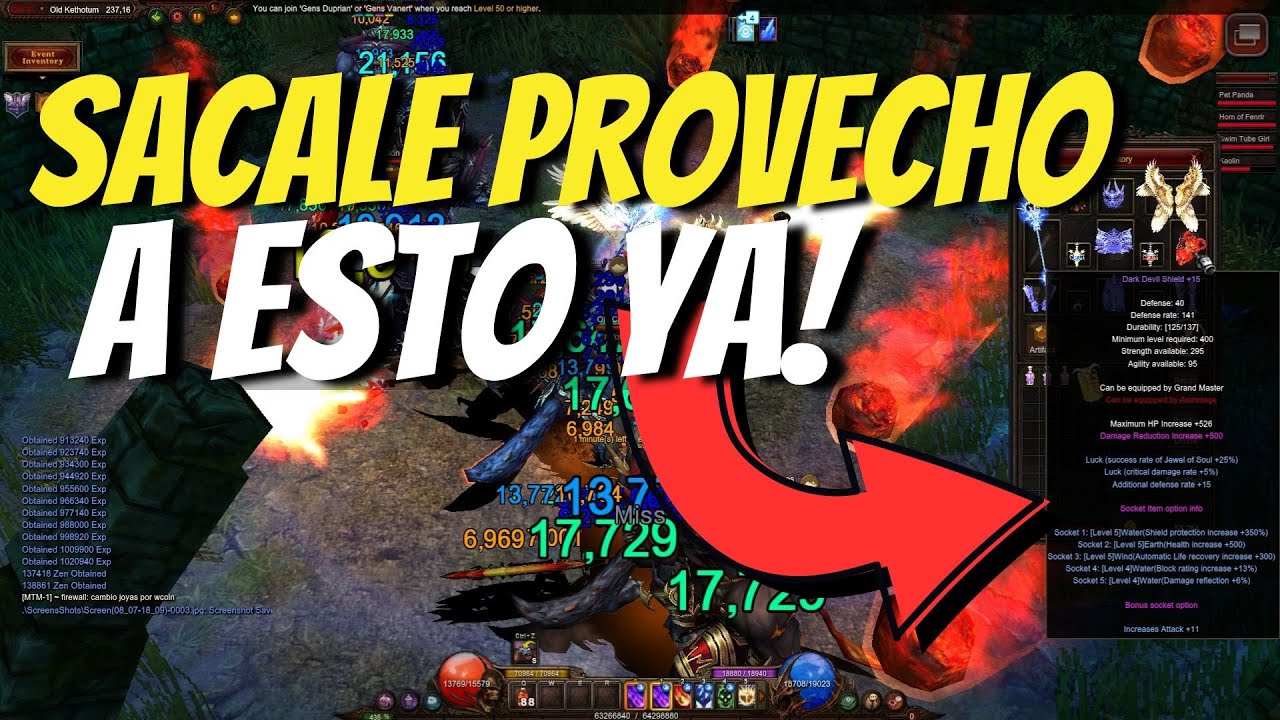 ITEMS 380 Y SOCKET EXPLICADO ⚔️​ MU ONLINE
