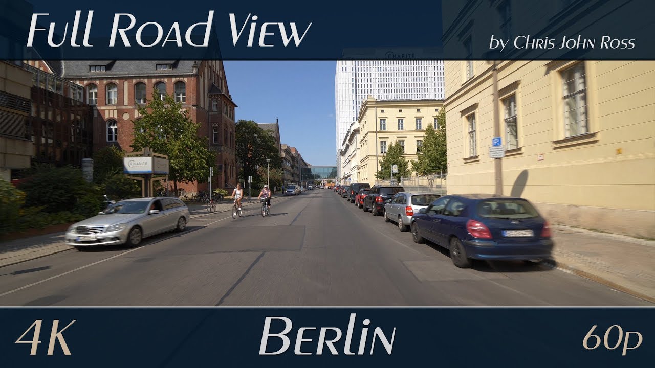 Berlin, Germany: Mitte - Luisenstraße, Invalidenstraße - 4K (UHD/2160p/60p) Video