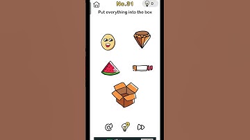 put everything into the box brain out