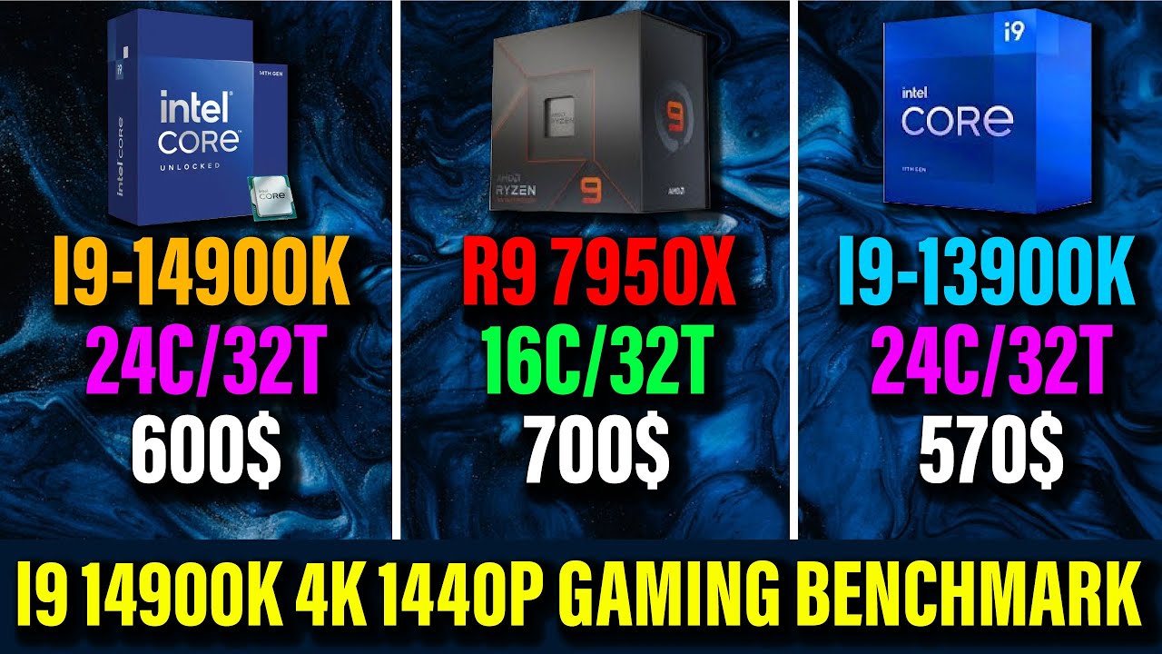 R9 7950X vs 14900K Intel Core i9 14th 14900K i9 14th 14900K vs