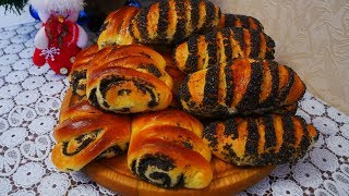 Булочки с Маком Выпечка на кефире Булочки в домашних условиях в духовке Вкусная домашняя выпечка