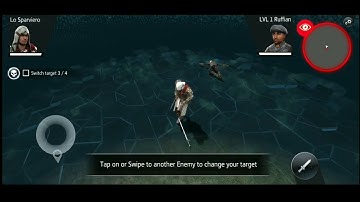 Tutorial combat in assassin