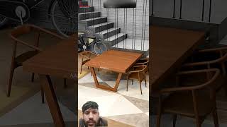 Space saving dining table#woodscraft #wood #woodworking #diy