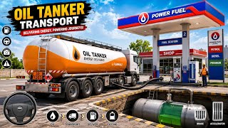 🚛OIL TANKER TRANSPORT SIMULATOR ⛽ | Delivering Fuel to Petrol Pump & Filling Underground Tank! 🔥 screenshot 3