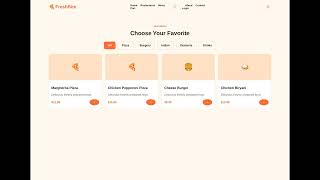 FreshBite – Online Food Ordering Website | Web Development Internship Project.