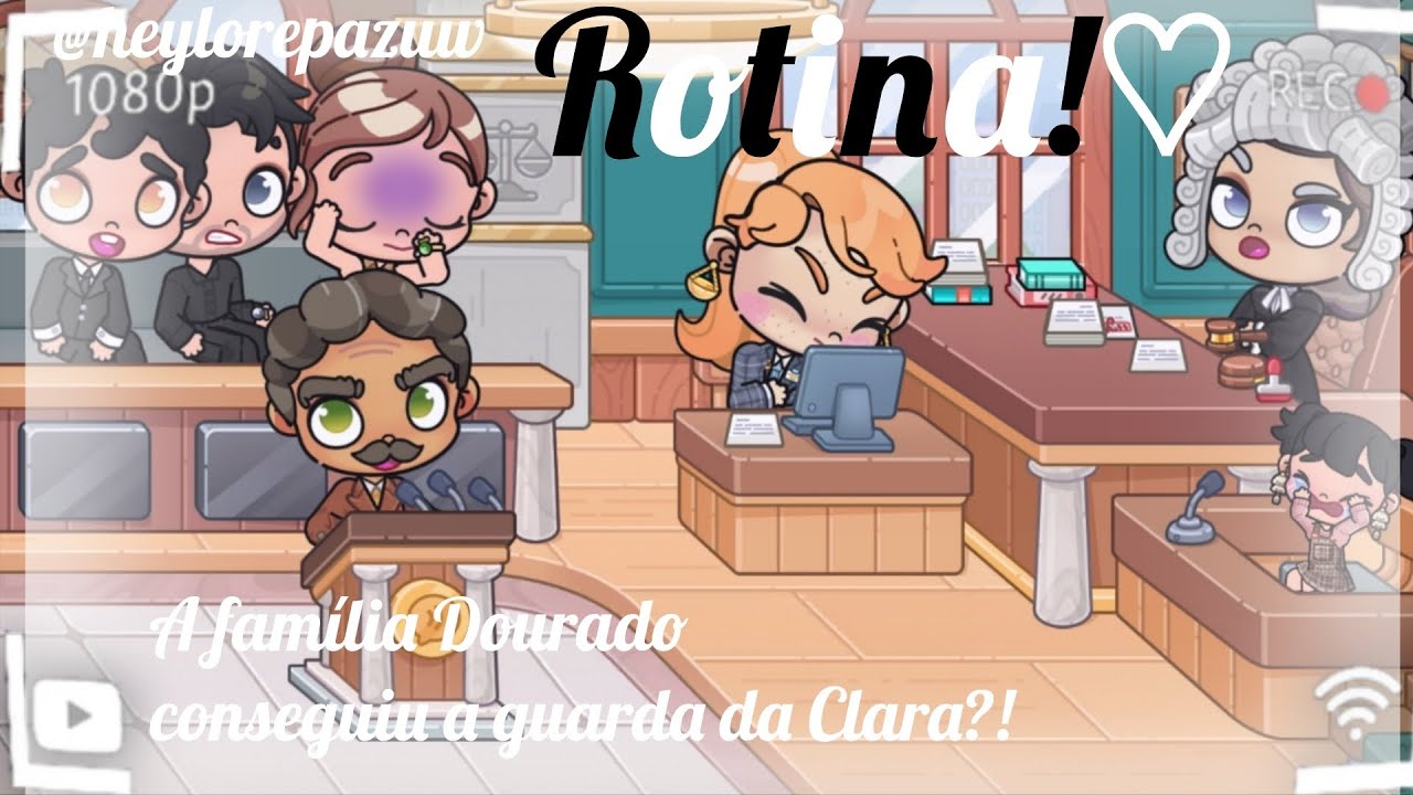Rotina-A família Dourado adotou a Clara?!|com voz|asthetic|Rotina 