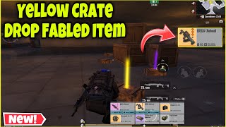 Metro Royale Yellow Crate Drop Fabled Item In MAP 4 | PUBG METRO ROYALE CHAPTER 20