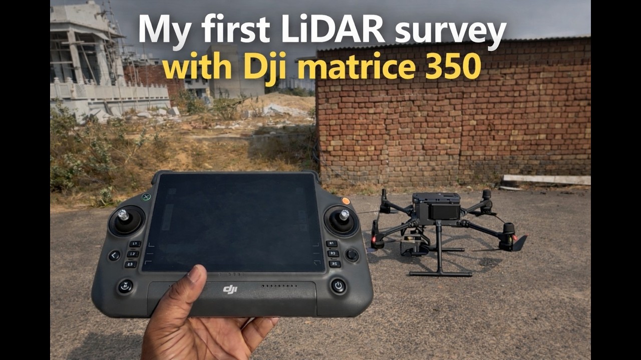 DJI M350 RTK + Zenmuse L1 LiDAR | Real LiDAR Survey in India 