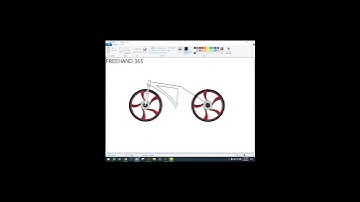 How To Draw a Cycle | MS paint Drawing .