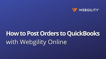 How to Post Orders to QuickBooks with Webgility Online