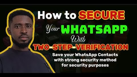 How To Set up TWO STEP VERIFICATION on Your WHATSAPP || Secure Your WhatsApp with Strong Security