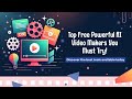 Unlock FREE AI Video Power: Create Stunning Clips in Minutes!