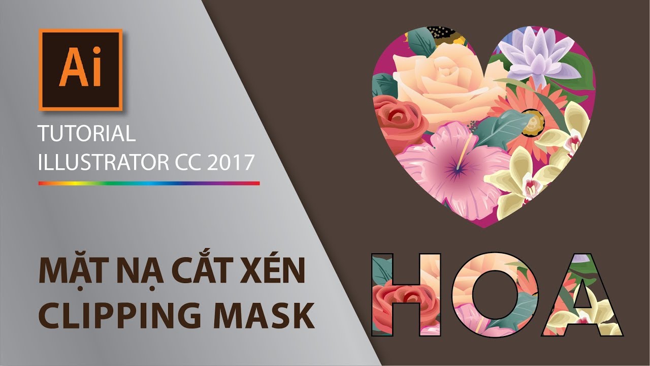 clipping mask illustrator ทําไง  2022  Illustrator Part 4.5 - Cách sử dụng mặt nạ Clipping Mask - How to use Clipping mask