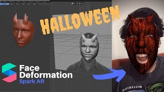 Spark AR Face Deformation & 3D Face Mesh | Especial de Halloween