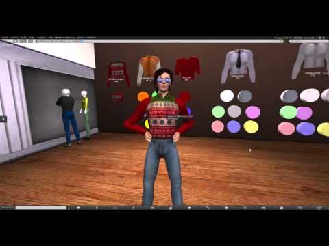 OpenSimulator Basic Tutorial #4 - Interaction and Character Customisation