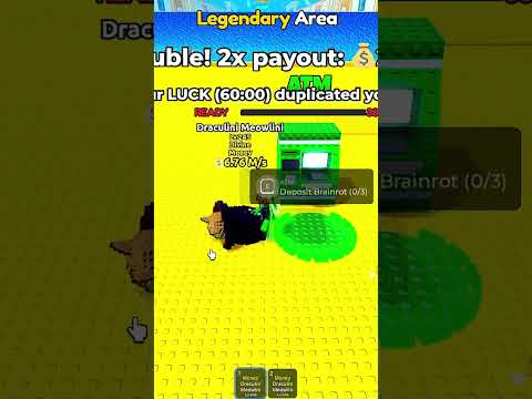 OMG! I Got Double MONEY DIVINE Brainrot in Escape Tsunami 😅 #roblox #shorts #robloxedit