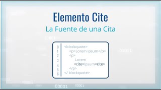 27 - Etiqueta Cite Html5 Elementos A Nivel De Texto Aprende Desarrollo Web - 2021