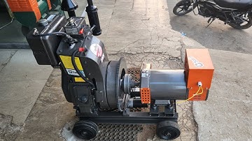 10kva Generator with 12hp Aircooled Diesel Engine Self / handle Start DJ Generator Make Chadha Sunil