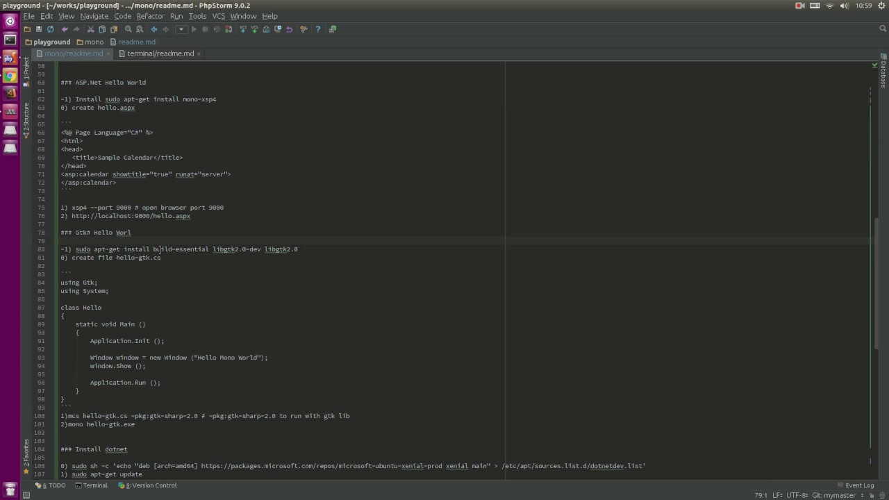 Play with razor asp on ubuntu 16 04